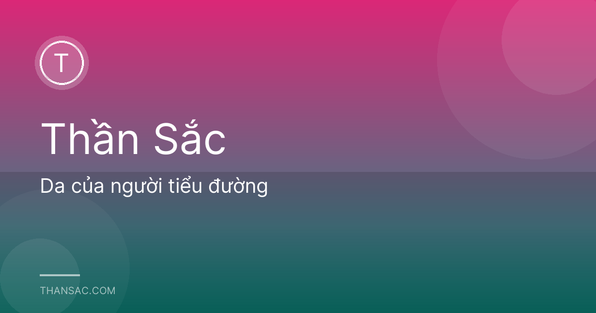 Da của người tiểu đường