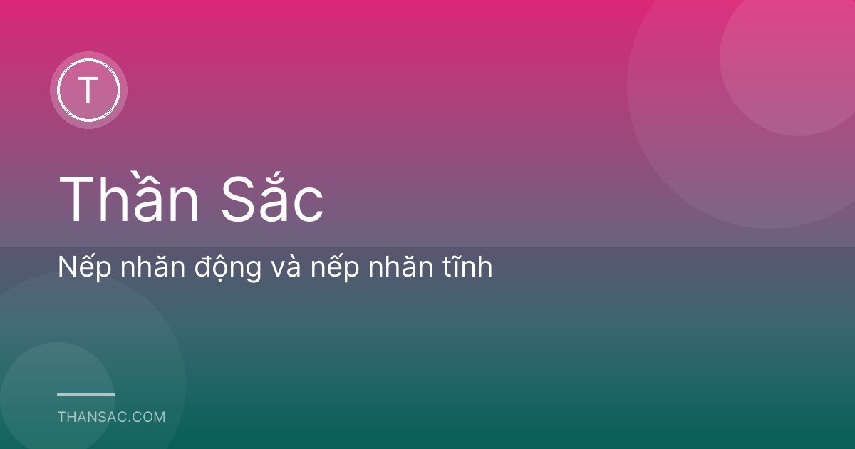 Nếp nhăn động và nếp nhăn tĩnh